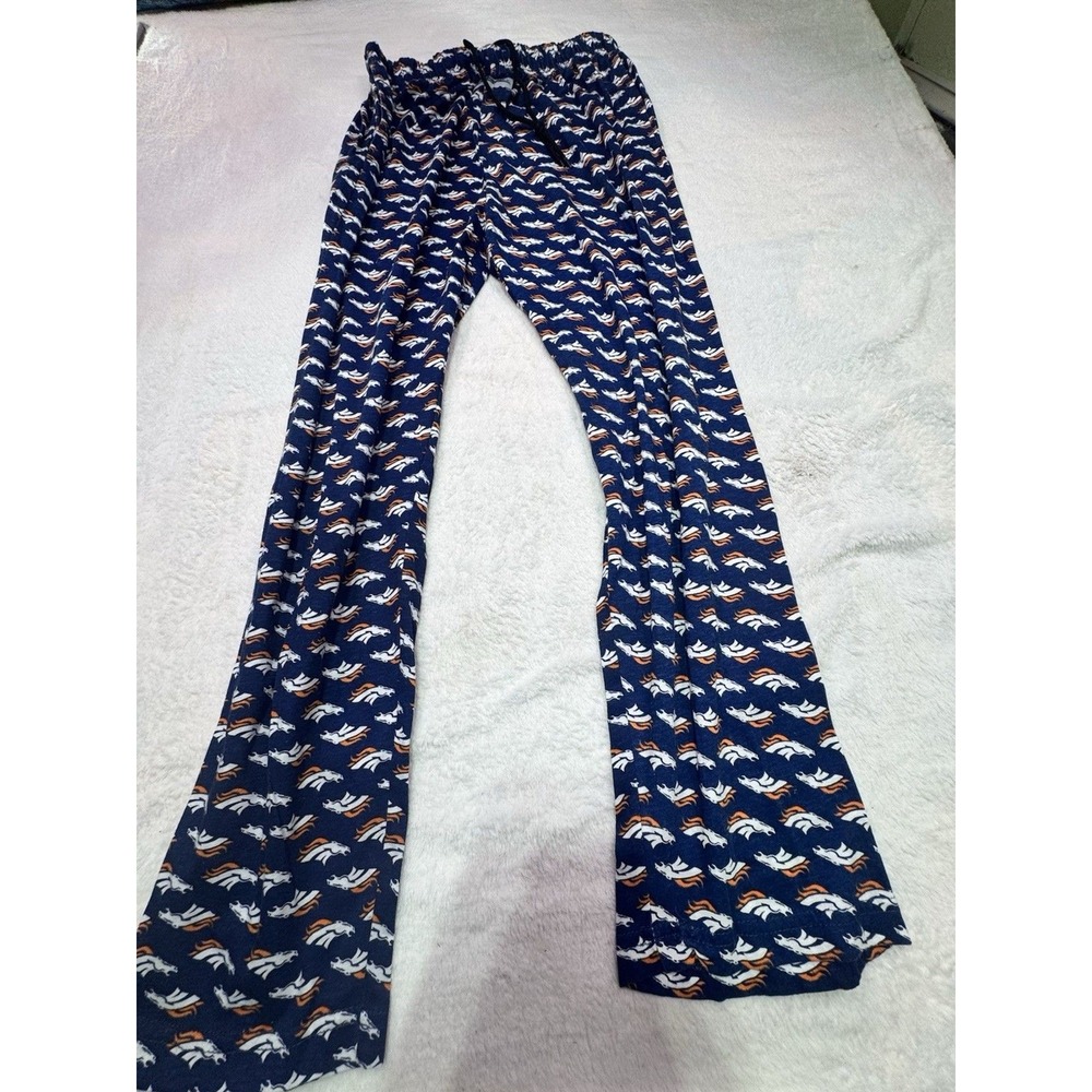 New Unisex Denver Broncos Logo Blue Lounge Loose Fit Pants Lounge/Sleep Sm NFL